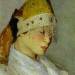 A Girl with Kokoshnik (Woman's Headdress in Old Russia). Portrait of Marya Nesterova